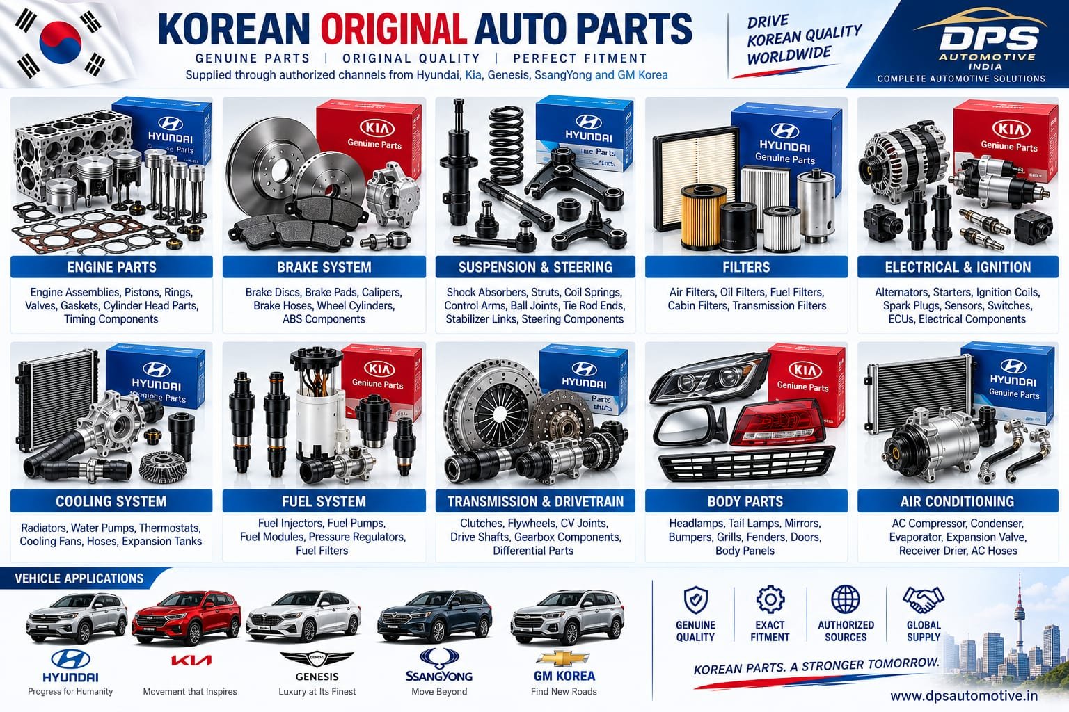 Original Korean Auto Parts
